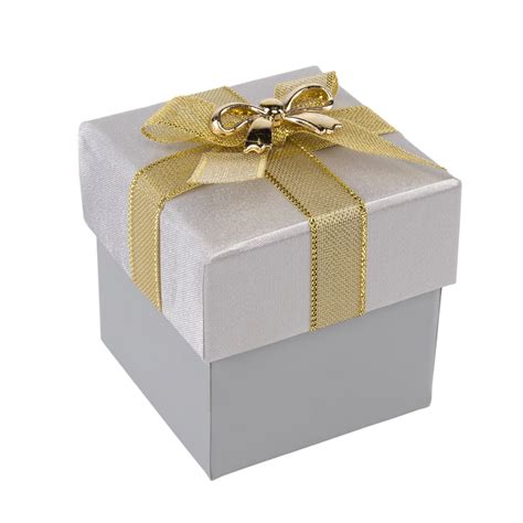square gift boxes with lid & bow